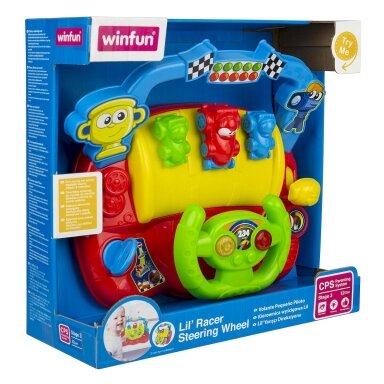 Интерактивная игрушка со звуками и светом, руль Winfun Lil' Racer Steering Wheel Интерактивная игрушка со звуками и светом, руль Winfun Lil' Racer Steering Wheel