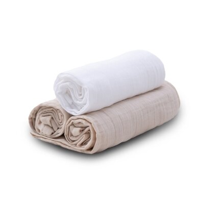 2-слойныe Пеленки BabyMatex MUSLIN, 70x80-3 шт, Light Beige 1 2-слойныe Пеленки BabyMatex MUSLIN, 70x80-3 шт, Light Beige 1