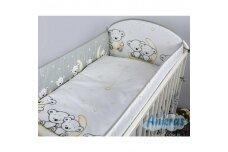 Baby Crib Bumper Ankras LEON Grey 360 cm