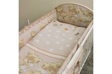 Baby Crib Bumper Ankras MIKA Beige 360 cm