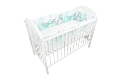 Baby Crib Bumper  360 cm Ankras SLON Mint