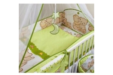 Baby Crib Bumper Ankras PRZYJACIELE Green 360 cm Baby Crib Bumper Ankras PRZYJACIELE Green 360 cm