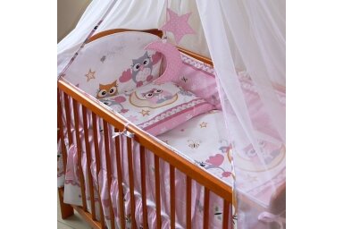 Baby Crib Bumper Ankras SOWY Pink 360 cm Baby Crib Bumper Ankras SOWY Pink 360 cm