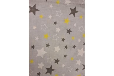 Baby Crib Braid Bumper Ankras STARS Grey-360 1 Baby Crib Braid Bumper Ankras STARS Grey-360 1