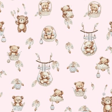 Защитные бортики на кроватку Ankras TEDDY BEARS in BASKETS Pink 360 cm Защитные бортики на кроватку Ankras TEDDY BEARS in BASKETS Pink 360 cm
