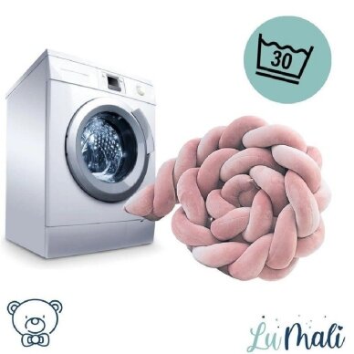 Apsaugėlė lovytei Pynė LuMali VELVET Mint 2 Apsaugėlė lovytei Pynė LuMali VELVET Mint 2