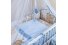 Baby Crib Bumper Ankras PRZYJACIELE Blue 360 cm