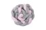 Baby Crib Braid Bumper WARKOCZ Grey/Pink