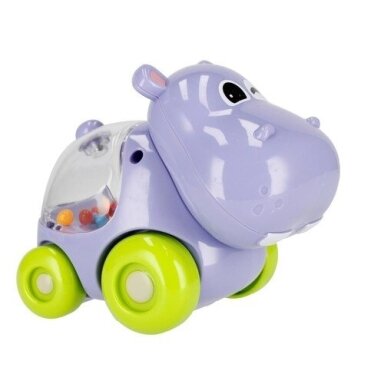 Automobiliukas su barškučiu BamBam HIPPO Automobiliukas su barškučiu BamBam HIPPO