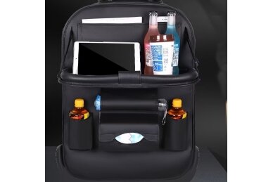 Car seat organizer with seat back table 2