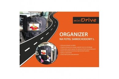 Car seat protection-pocket MiniDrive L 2