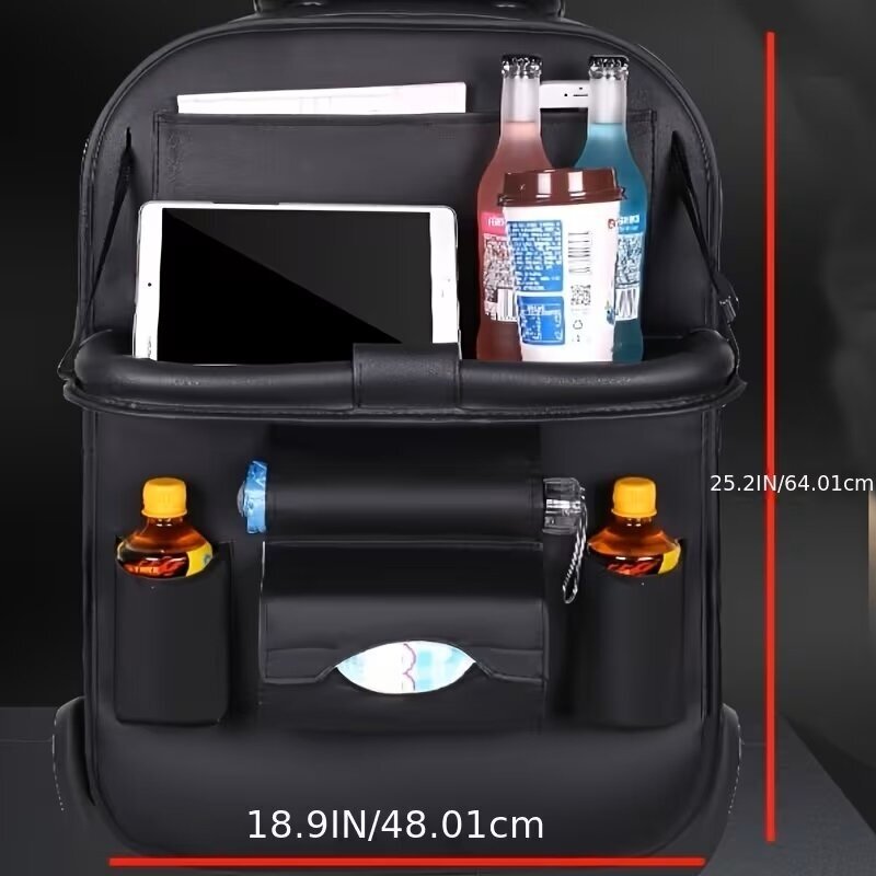 Automobilio organaizeris su staliuku ant sėdynės Automobilio organaizeris su staliuku ant sėdynės