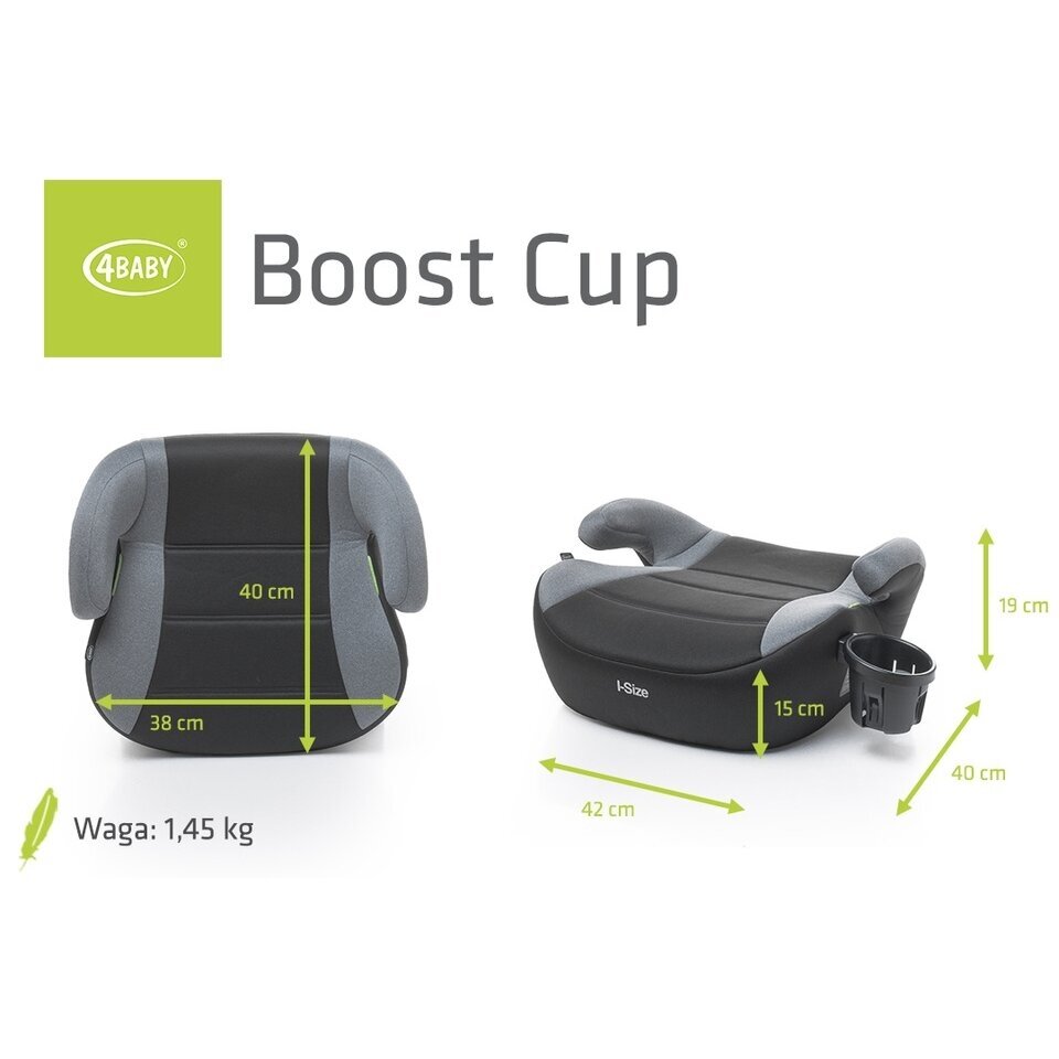 Автокресло 4Baby BOOST CUP  i-Size (125-150) Graphite 5