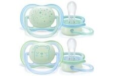 Avent  Ultra Air Night Dummy 376/11,  Double pack,