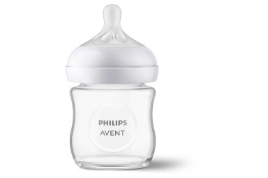 Avent Glass Baby Bottle Natural Response 120 ml SCF930/01 Avent Glass Baby Bottle Natural Response 120 ml SCF930/01