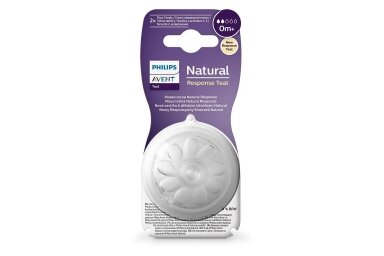 AVENT Natural Response teat silikone Anti-colic 0m+ 2pcs AVENT Natural Response teat silikone Anti-colic 0m+ 2pcs