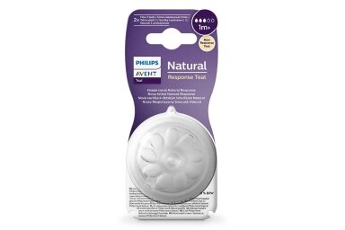 AVENT Natural Response teat silikone Anti-colic 1m+, 2pcs AVENT Natural Response teat silikone Anti-colic 1m+, 2pcs