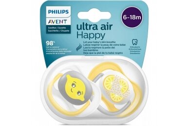 AVENT Pacifiers ULTRA  AIR, 080/18, 2 vnt 1