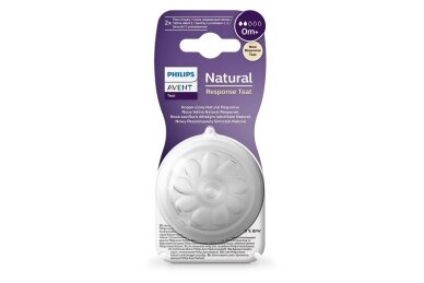AVENT Natural Response teat silikone Anti-colic 0m+ 2pcs AVENT Natural Response teat silikone Anti-colic 0m+ 2pcs