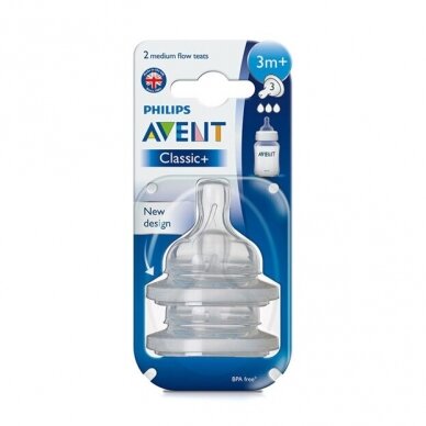 AVENT силиконовые соски Anti-colic 3m+ 2 шт