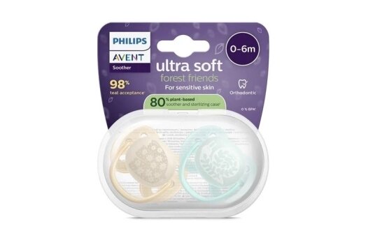 AVENT Pacifiers ULTRA SOFT, 091/41, 2 pcs 1 AVENT Pacifiers ULTRA SOFT, 091/41, 2 pcs 1