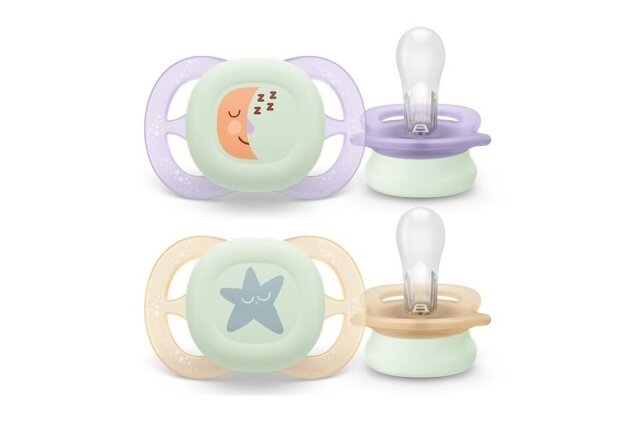 Avent ULTRA START Nighttime Dummy 075/07, Double pack Avent ULTRA START Nighttime Dummy 075/07, Double pack