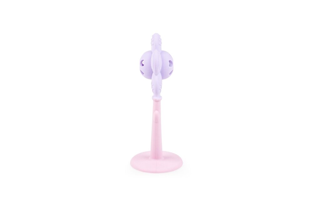 Silicone Rattle-teething GiliGums FLOWER MERRY Pink 1