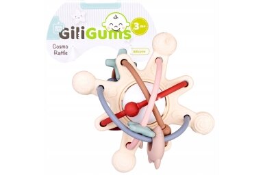 Silicone Rattle with Teether GiliGums COSMO