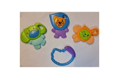 Rattle with Teether BamBam SAFARI 3 pcs