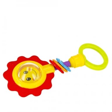 Barškutis su kramtuku BamBam FLOWERET Barškutis su kramtuku BamBam FLOWERET