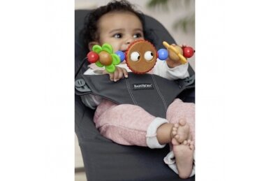 BABYBJÖRN Bouncer BLISS, Anthracite +Wooden Toy 1
