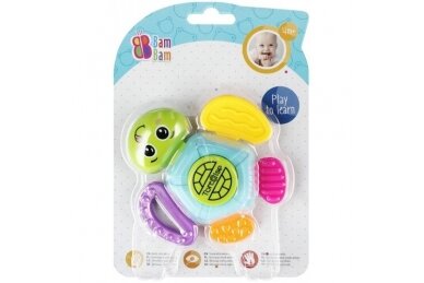 Rattle with Teether BamBam TURTLE 4 Rattle with Teether BamBam TURTLE 4