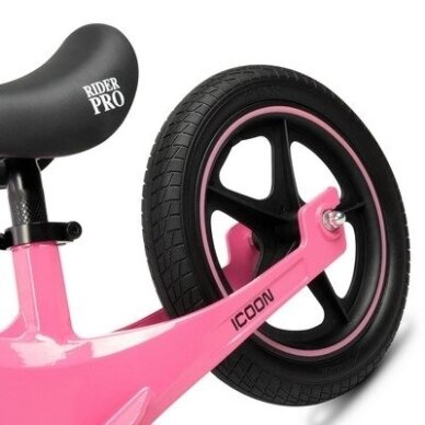 Balansinis dviratukas Icoon RIDER PRO 12” Pink 3 Balansinis dviratukas Icoon RIDER PRO 12” Pink 3