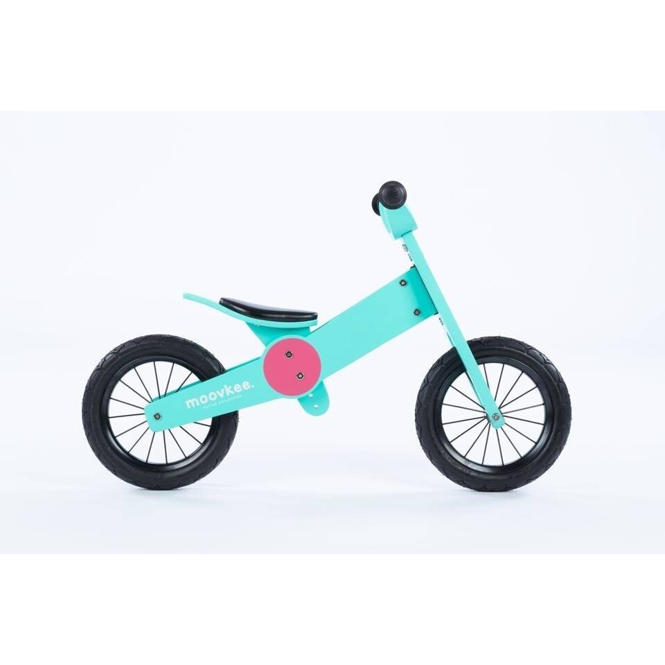 Medinis Balansinis dviratukas MOOVKEE JACK Sweet Pink & Baby Blue 2 Medinis Balansinis dviratukas MOOVKEE JACK Sweet Pink & Baby Blue 2
