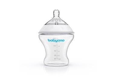 Baby Bottle BabyOno Anti-colic NATURAL NURSING 180 ml Baby Bottle BabyOno Anti-colic NATURAL NURSING 180 ml