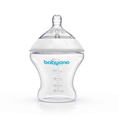 Buteliukas BabyOno Anti-colic NATURAL NURSING 180 ml
