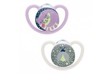 Soother NUK SPACE Night 2pcs Soother NUK SPACE Night 2pcs