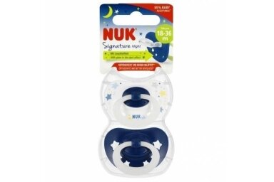 Soother NUK Signature Night, 2 pcs