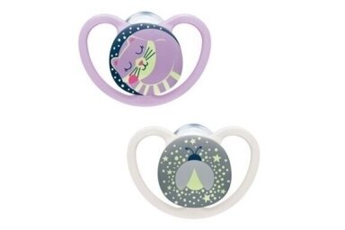 Soother NUK SPACE Night 2pcs Soother NUK SPACE Night 2pcs