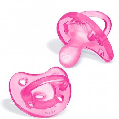 Čiulptukas Chicco PHYSIO FORMA Silicone +0m Pink Čiulptukas Chicco PHYSIO FORMA Silicone +0m Pink