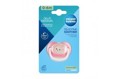 Soother Canpol 23/271 Silikone, orthodontic 1 Soother Canpol 23/271 Silikone, orthodontic 1