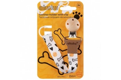 Clip On Soother Holders BONES 5 Clip On Soother Holders BONES 5