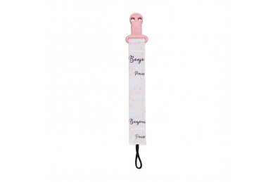 Babies Soother Clip with Ribbon Canpol BONJOUR PARIS 51/026