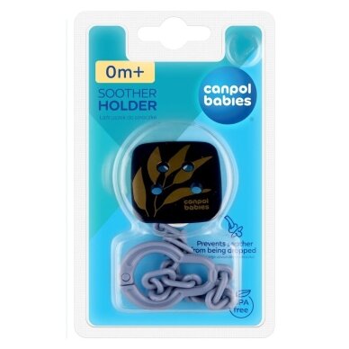 Держатель для пустышки Canpol GOLD Blue 1