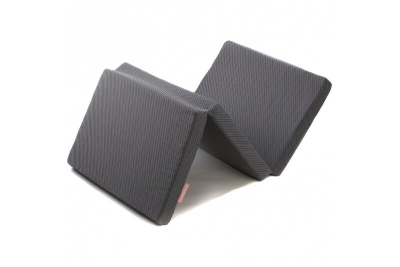The folding mattress is a FikiMiki Grey 1 The folding mattress is a FikiMiki Grey 1