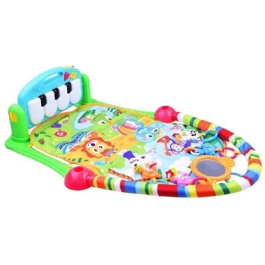 Daugiafunkcinis lavinamasis kilimėlis PIANO FITNESS RACK Green 1