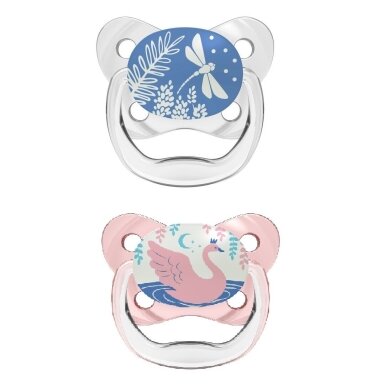Dr. Brown's čiulptukai PREVENT 0-6 mėn, 2 vnt Pink/Blue