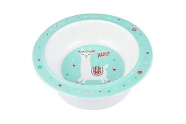 Melamine Bowl with Suction Ring Canpol  EXOTIC ANIMALS Turquoise