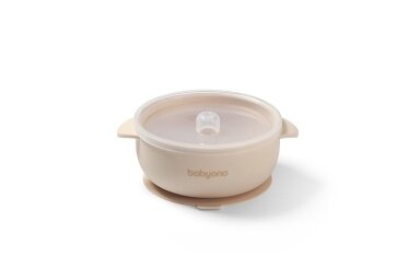 Babies Silicone suction bowl with lid BabyOno 1662/03