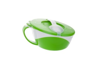 Bowl with spoon Canpol LITTE COW Green